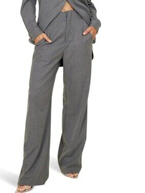 Line & Dot Revolve Bobbie Pant Wide Leg Small New Gray Women's Careerwear